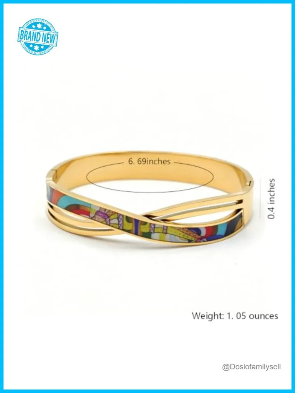Infinity Twist Hollow Design Stackable Stainless Steel Bangle